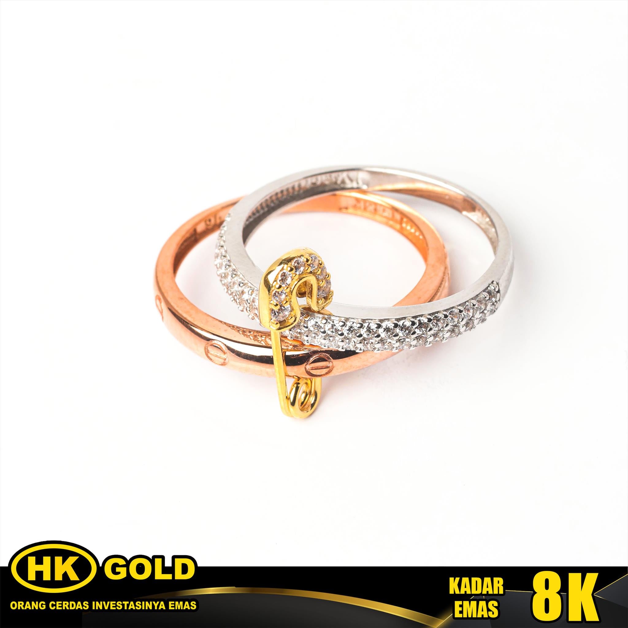 Cincin Emas 8K Wanita Type 1919 HK GOLD