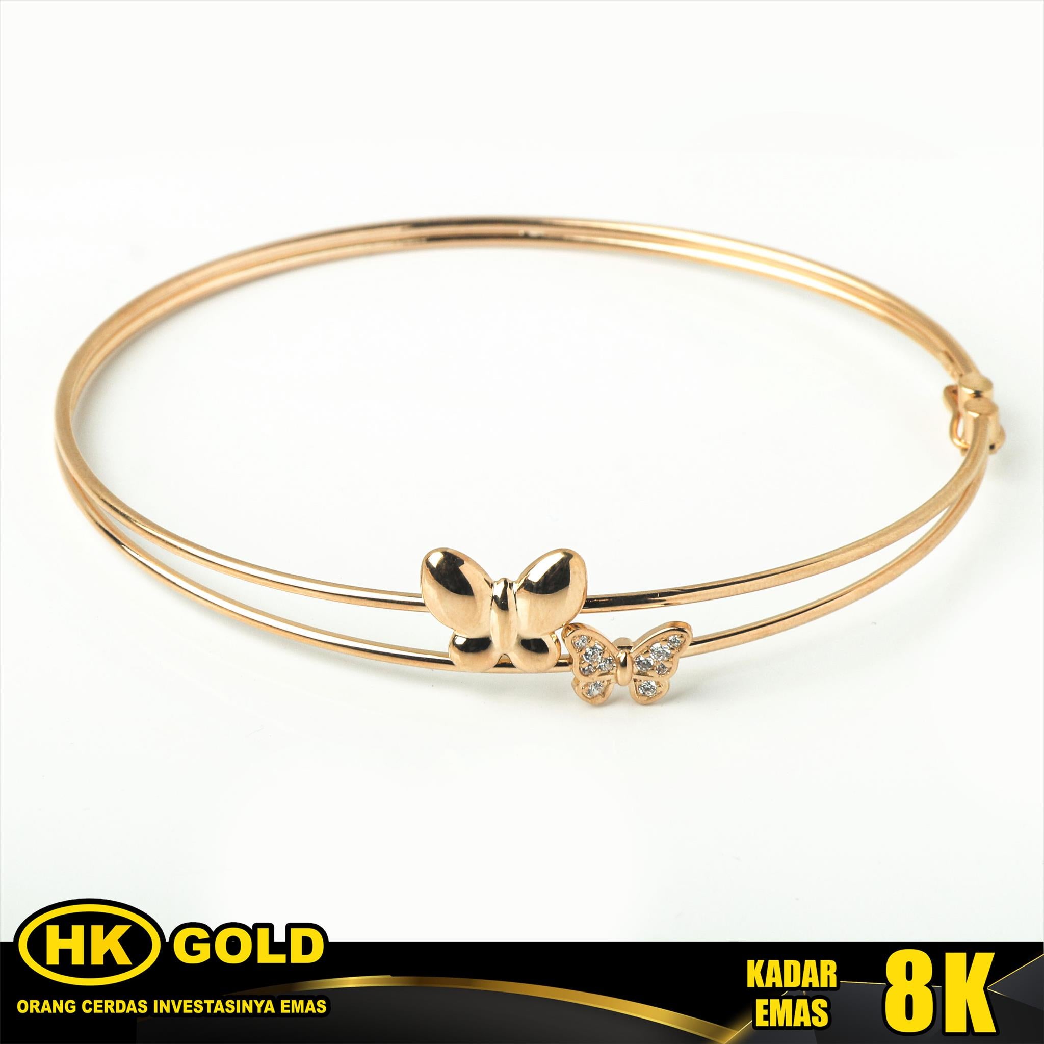 Gelang Emas 8K Bangle Wanita Type 2285 HK GOLD