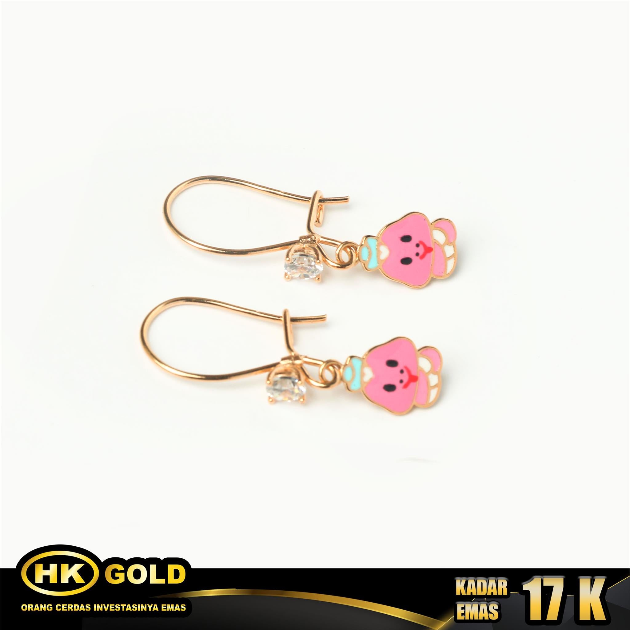 HK MUSTIKA - ANTING EMAS  17K - Type 152