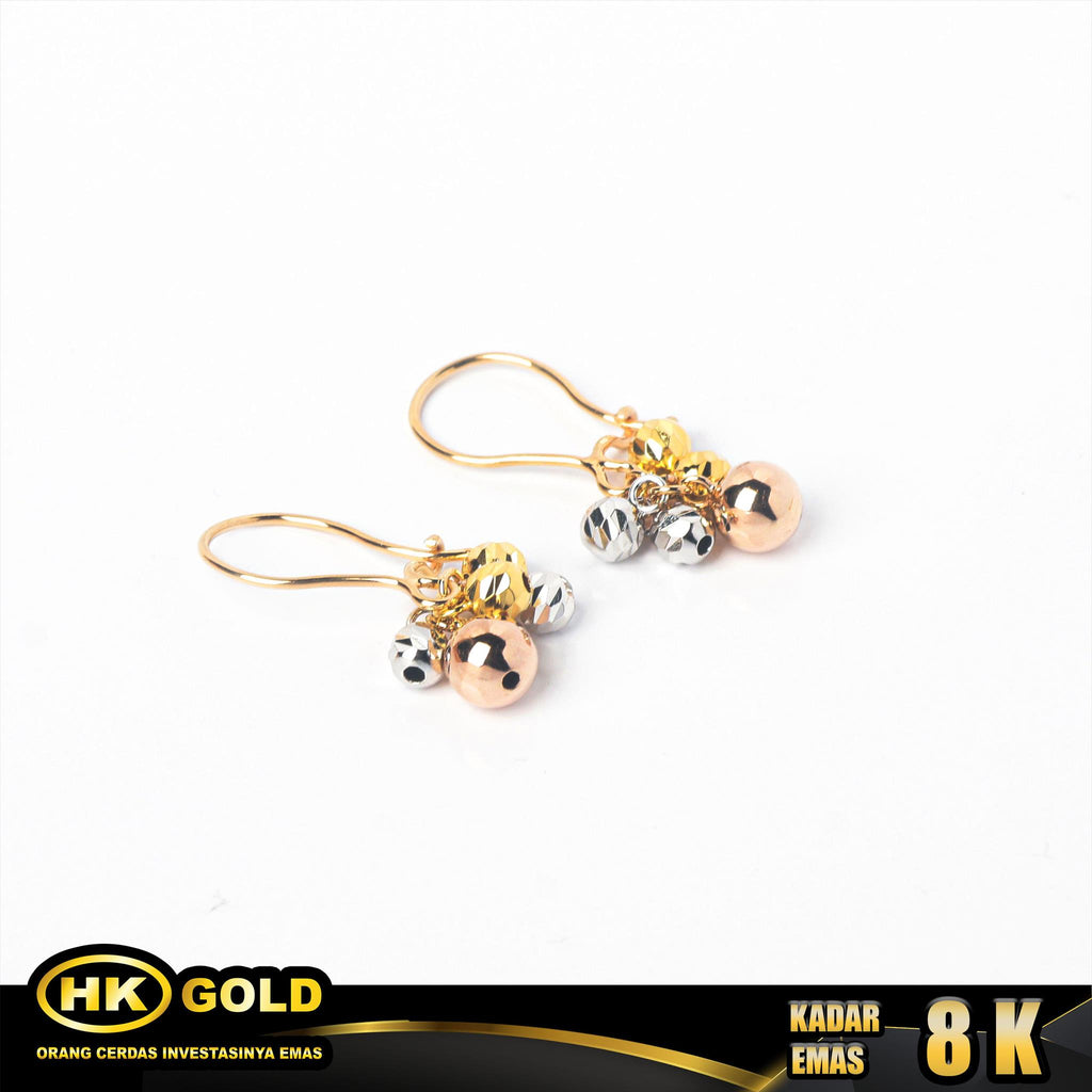 Anting Emas 8K Type 262 HK GOLD