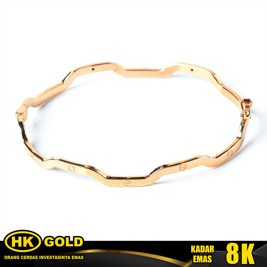 Gelang Emas 8K Bangle Wanita Type 2587 HK GOLD