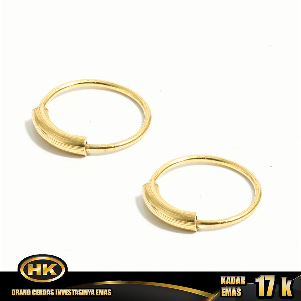 Anting Emas 17K - Tindik  - HK Gold