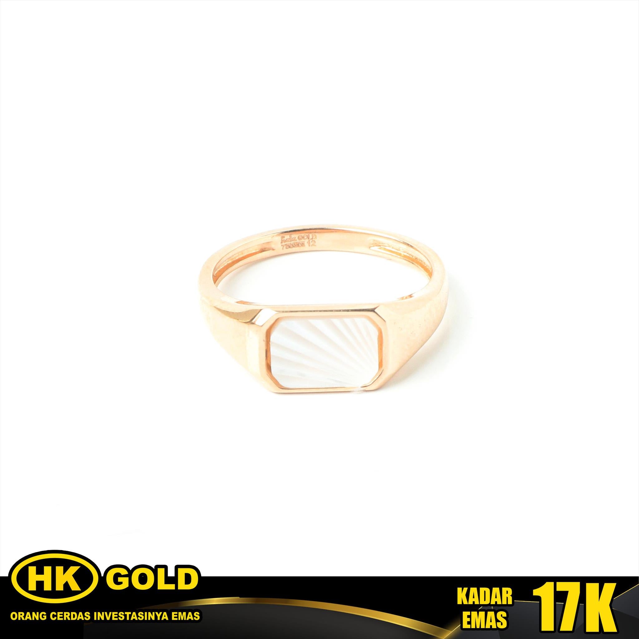 Cincin Emas 17K Wanita Type 1024 HK GOLD