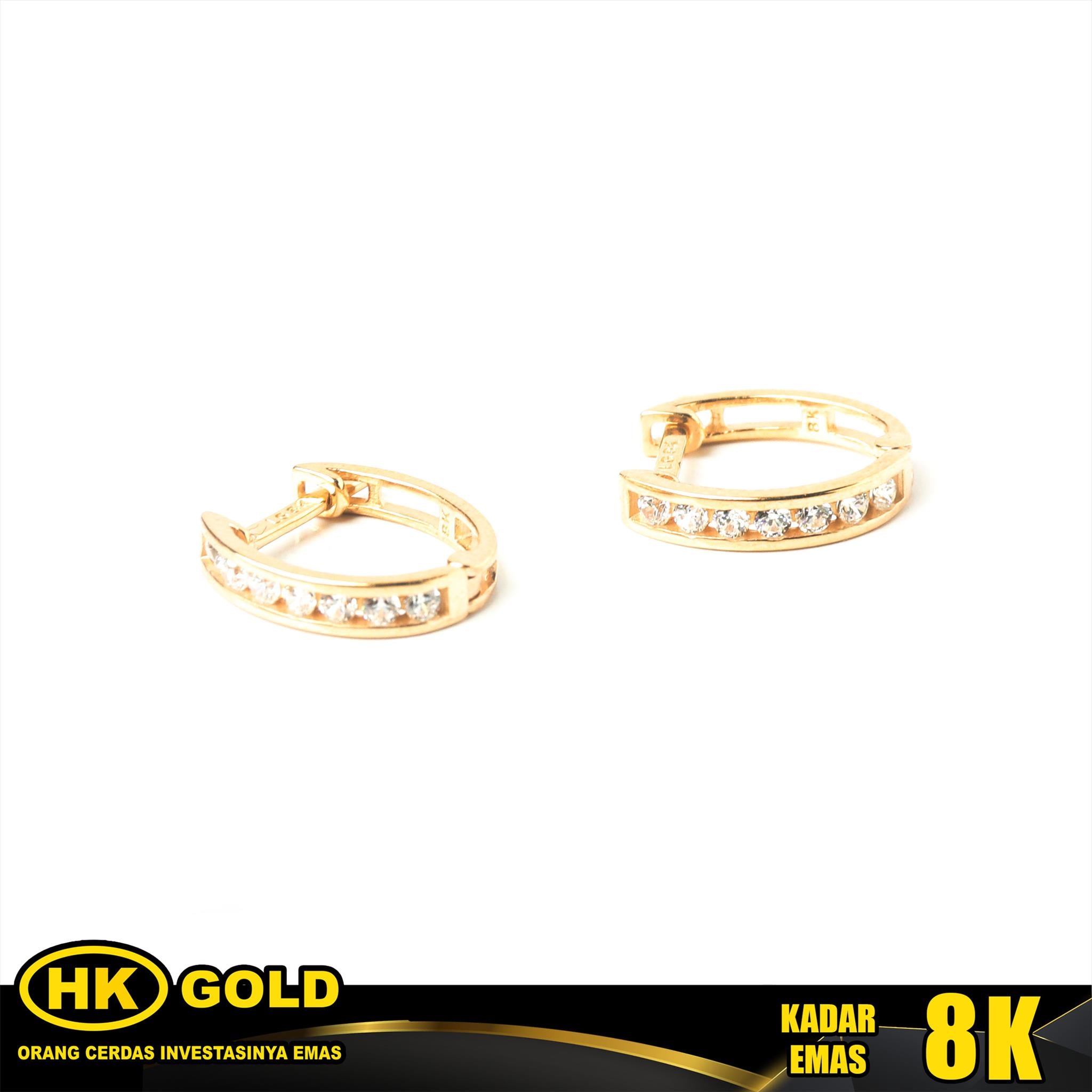 Anting Emas 8K Type 297 HK GOLD