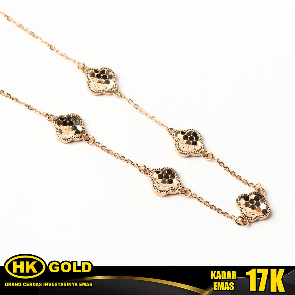 Kalung Emas 17K Neklace Wanita Type 697 HK GOLD