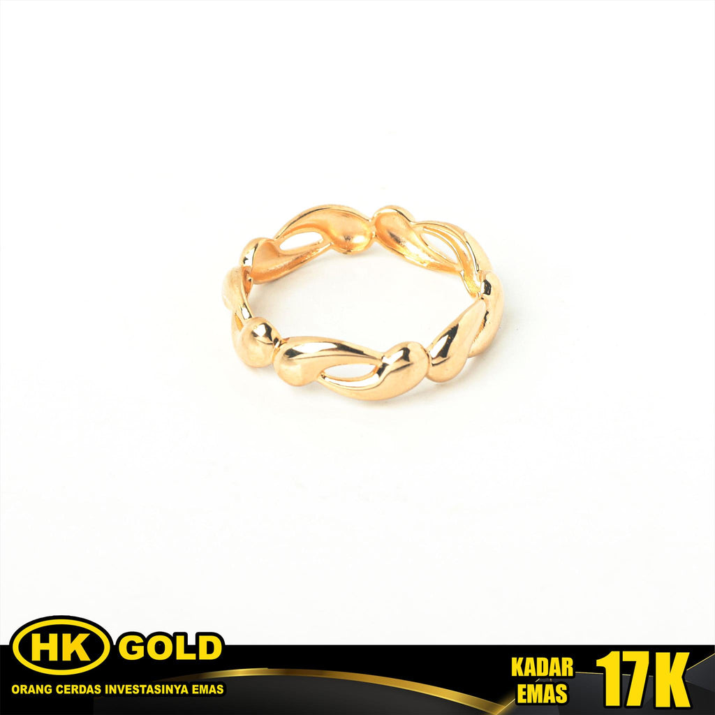 Cincin Emas 17K Wanita Type 1060 HK GOLD