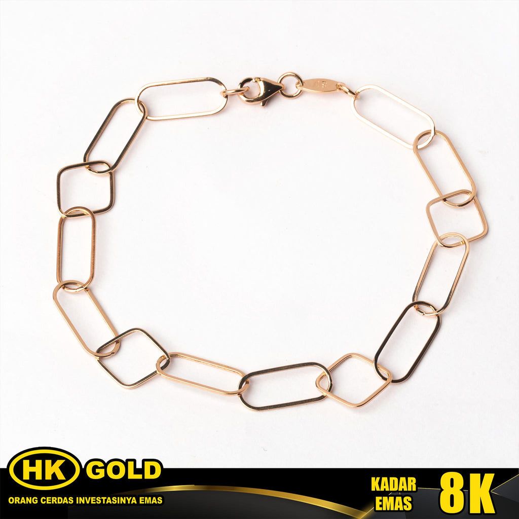 Gelang Emas 8K Bracelet Wanita Type 2387 HK GOLD