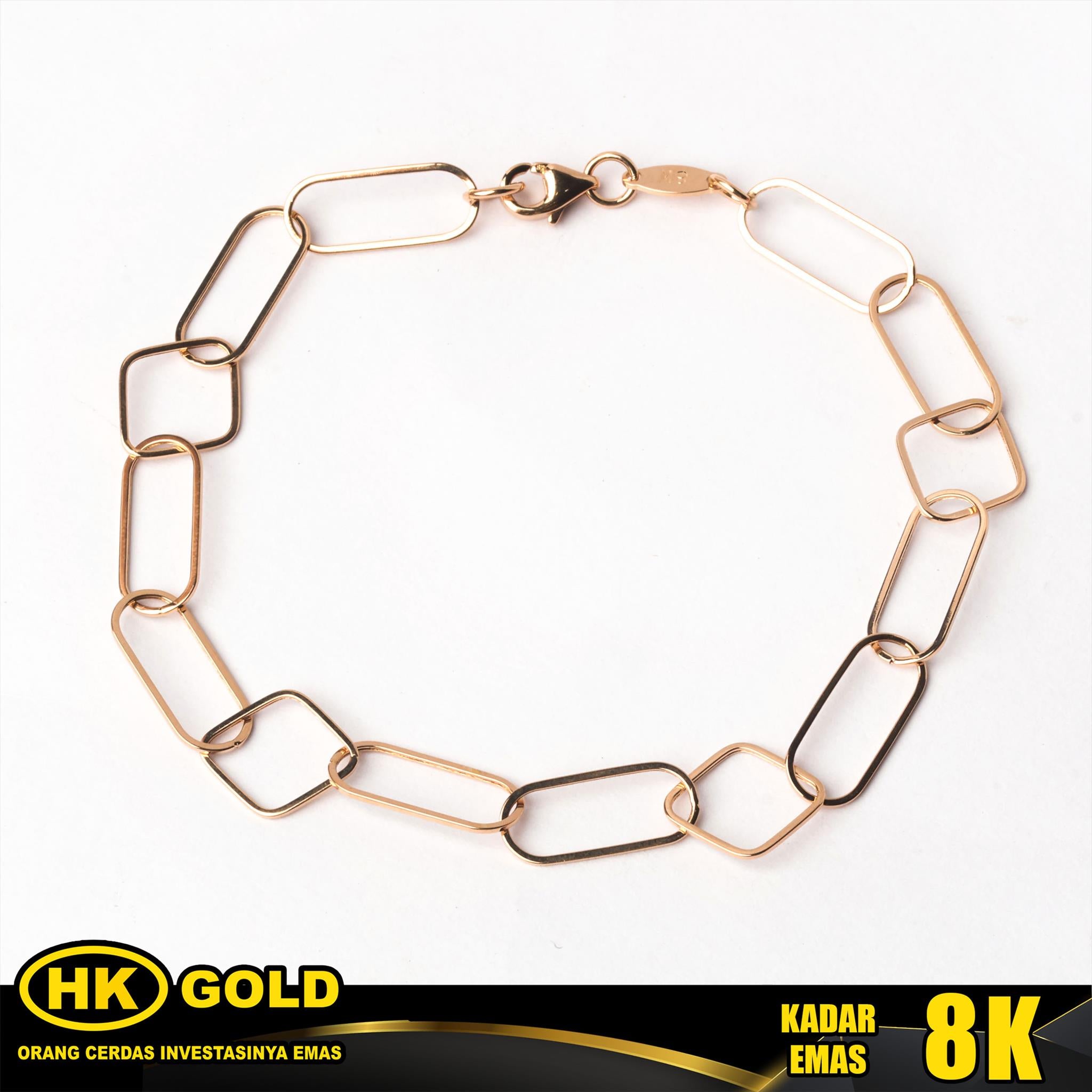Gelang Emas 8K Bracelet Wanita Type 2387 HK GOLD