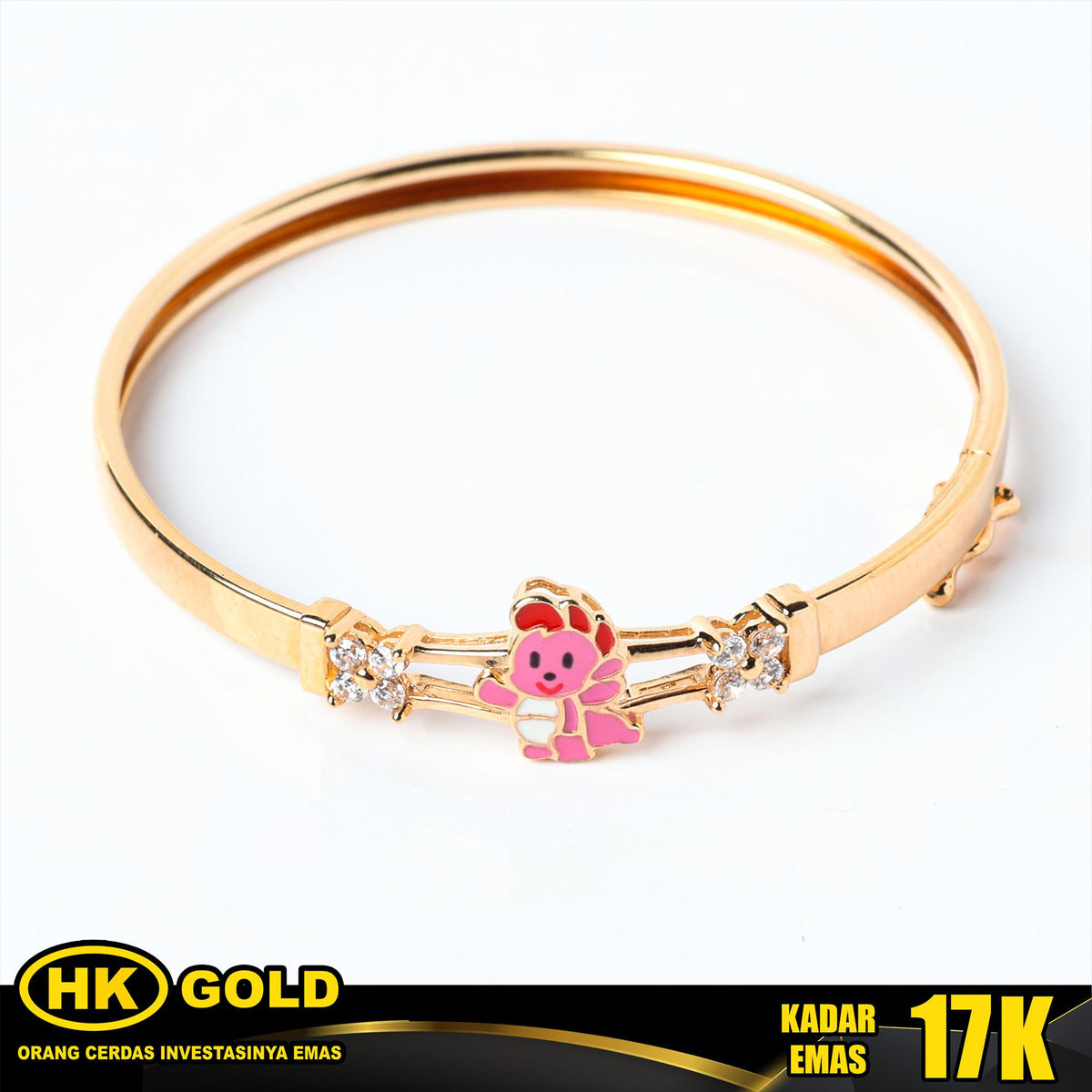 Gelang Emas 17K Bangle Anak Type 1298 HK GOLD