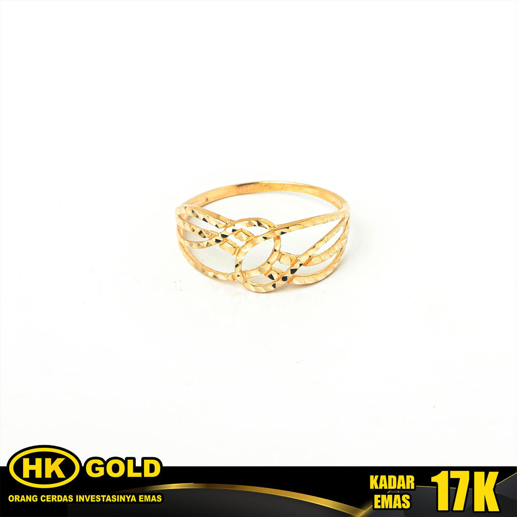 Cincin Emas 17K Wanita Type 1058 HK GOLD