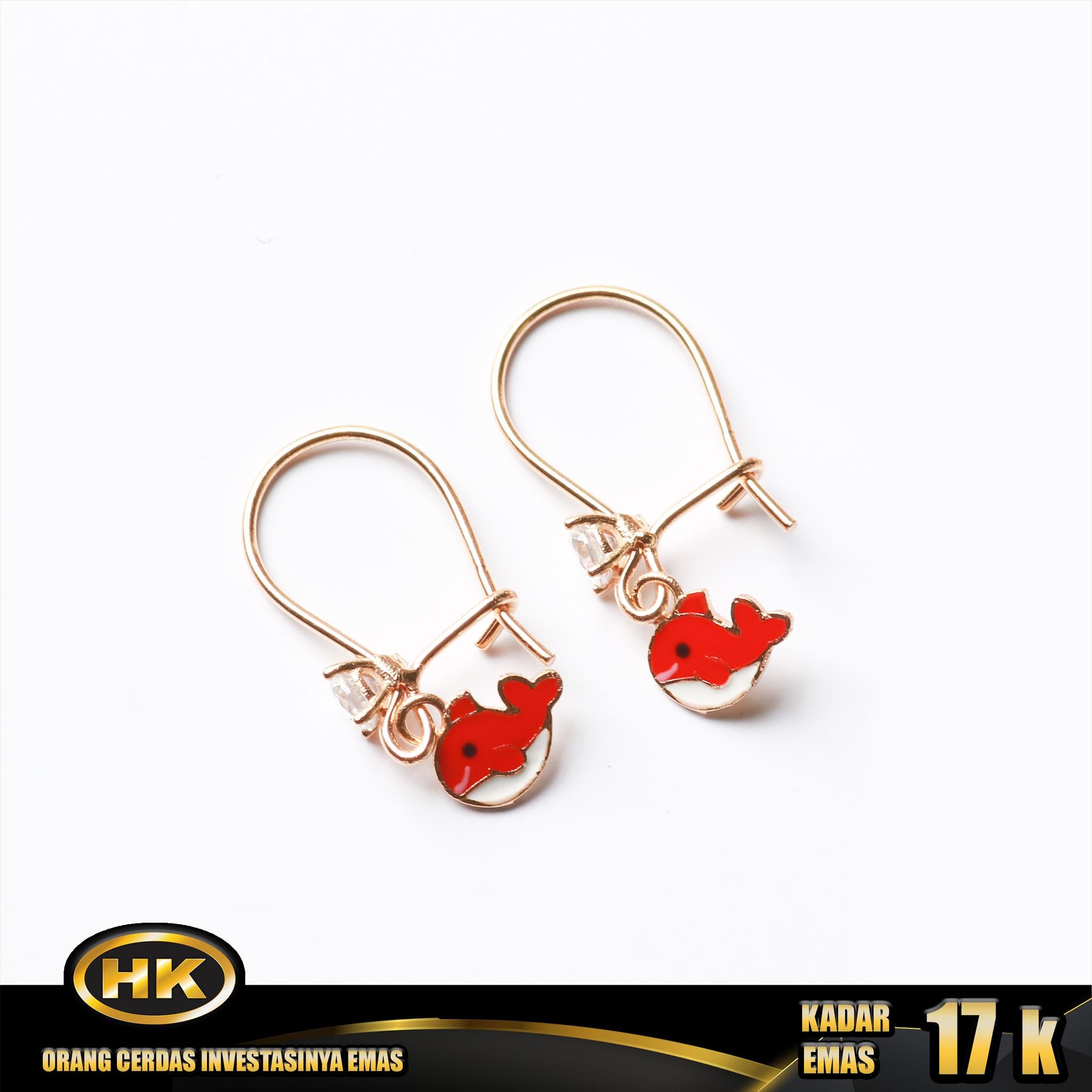 HK Mustika Gold - Anting Emas 17K - Type 127 ANAK