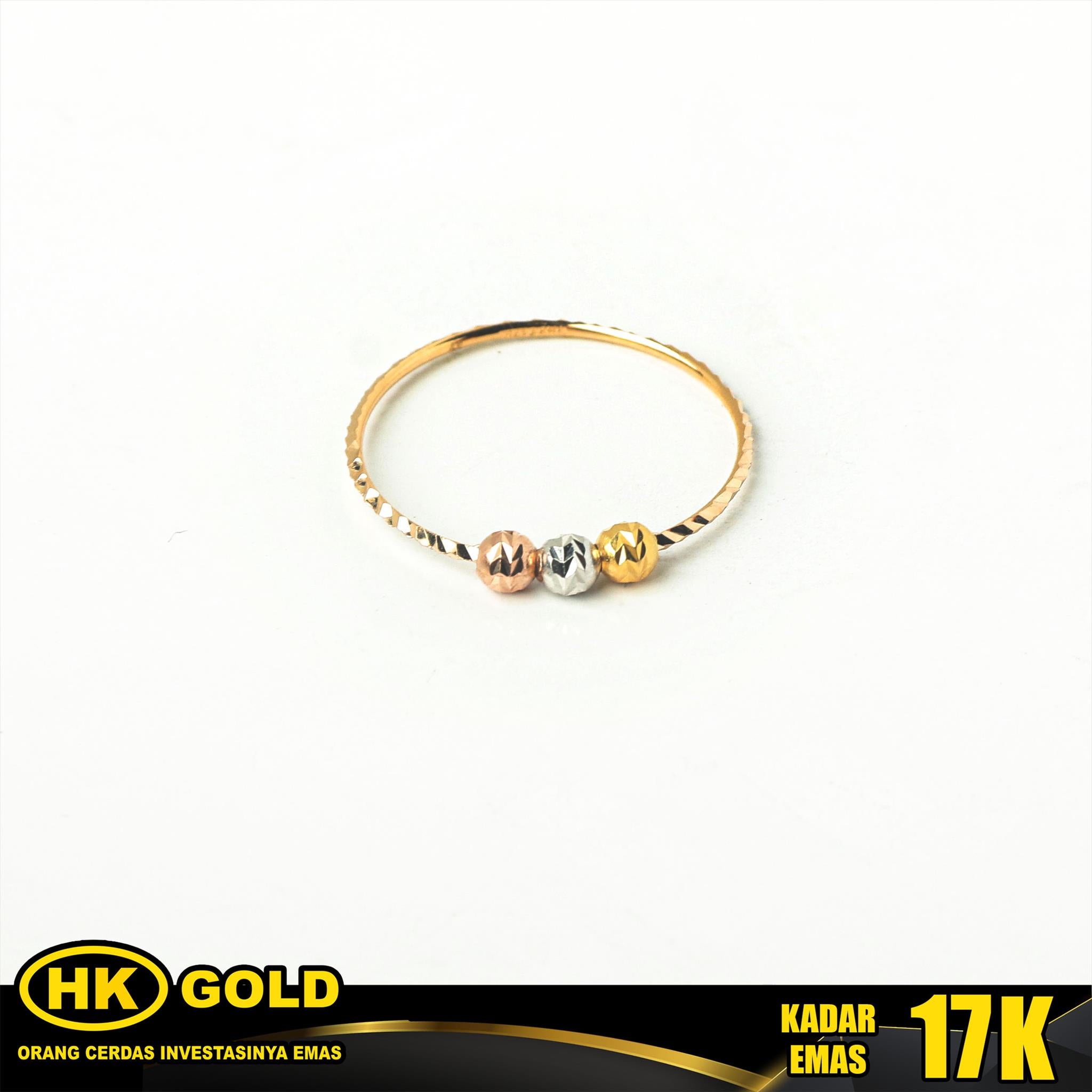 Cincin Emas 17K Wanita Type 1062 HK GOLD