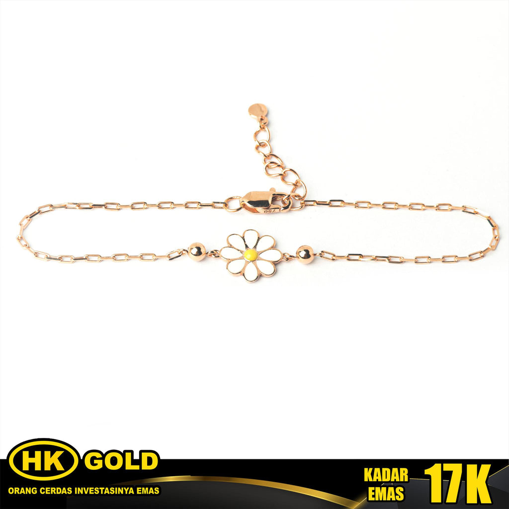 Gelang Emas 17K Bracelet Wanita Type 1203 HK GOLD