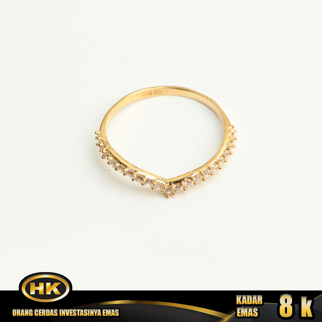 HK Mustika Gold - Cincin Emas 8K - Type 533