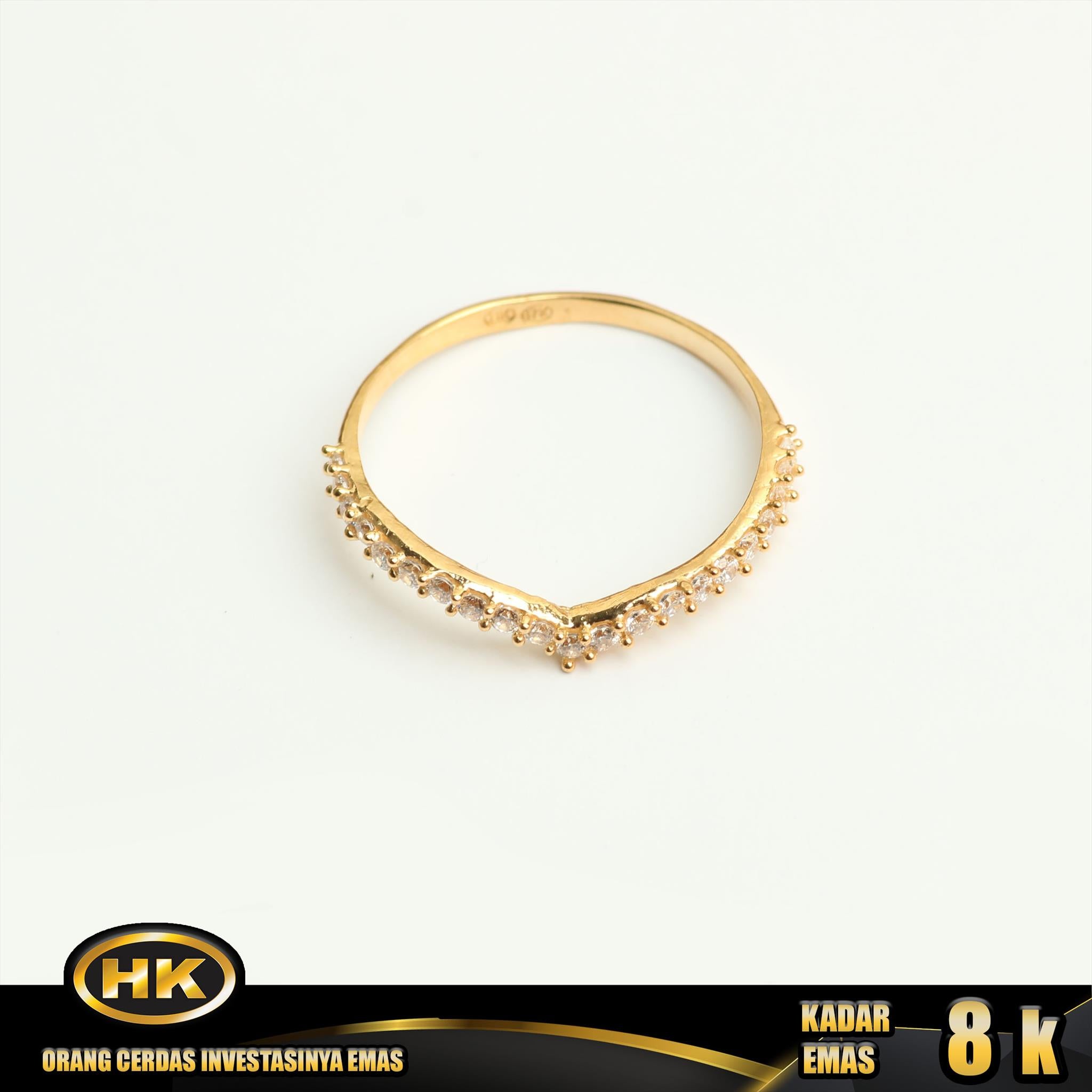 HK Mustika Gold - Cincin Emas 8K - Type 533