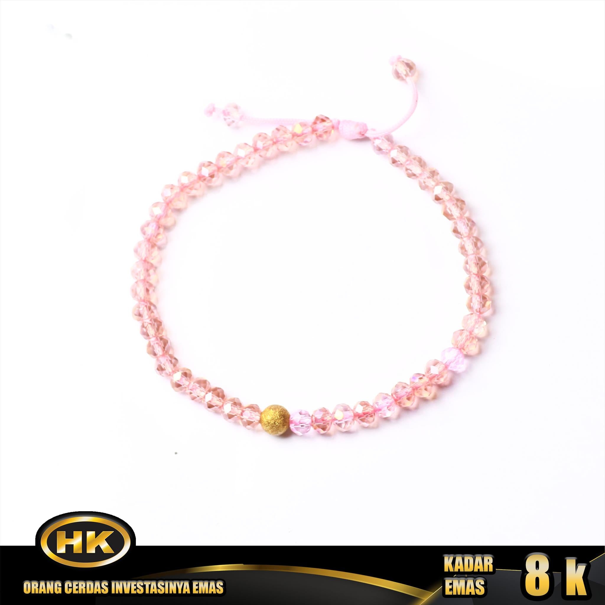 HK Mustika Gold - Gelang Emas  8K - Type 680 Godiva Glitter