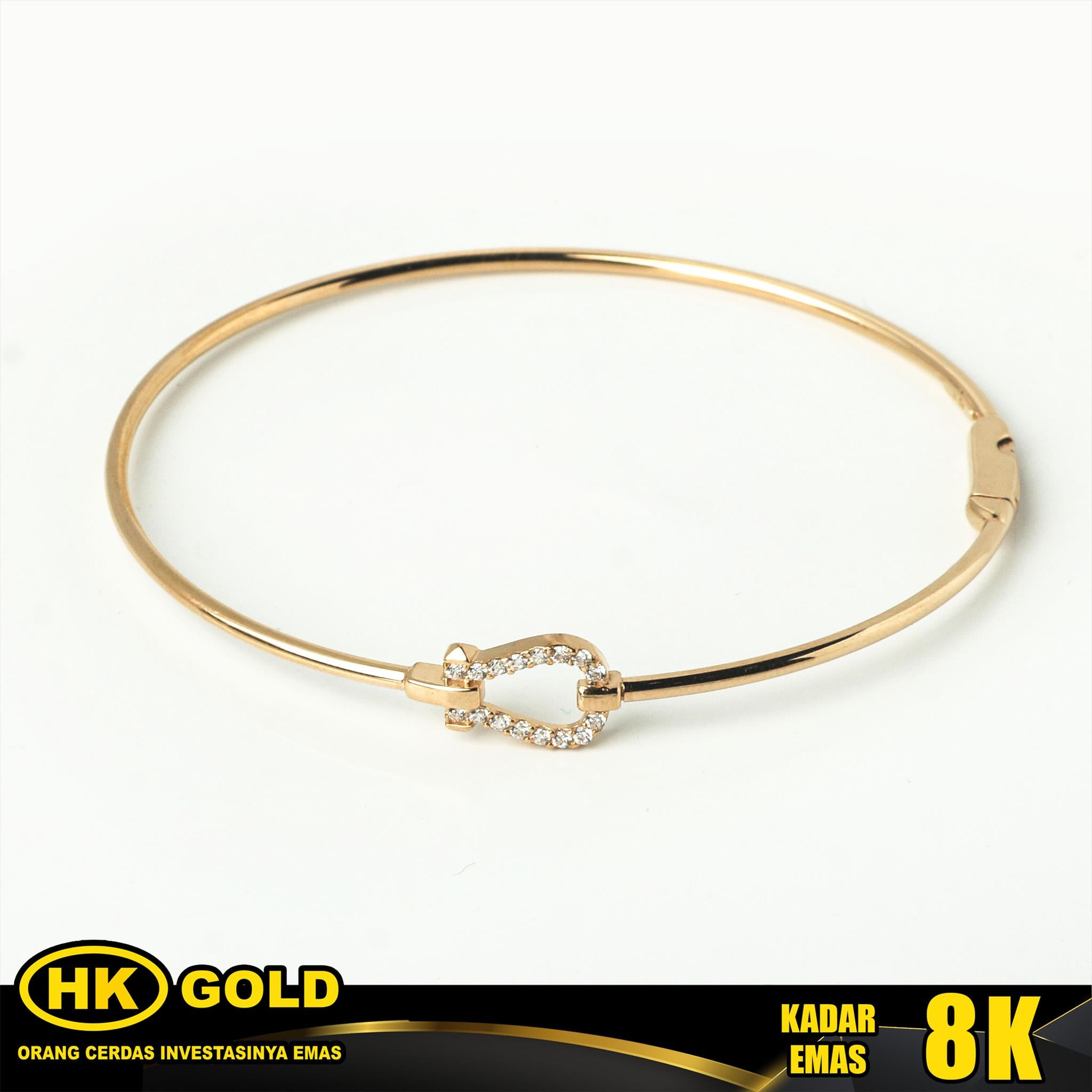 Gelang Emas 8K Bangle Wanita Type 2286 HK GOLD