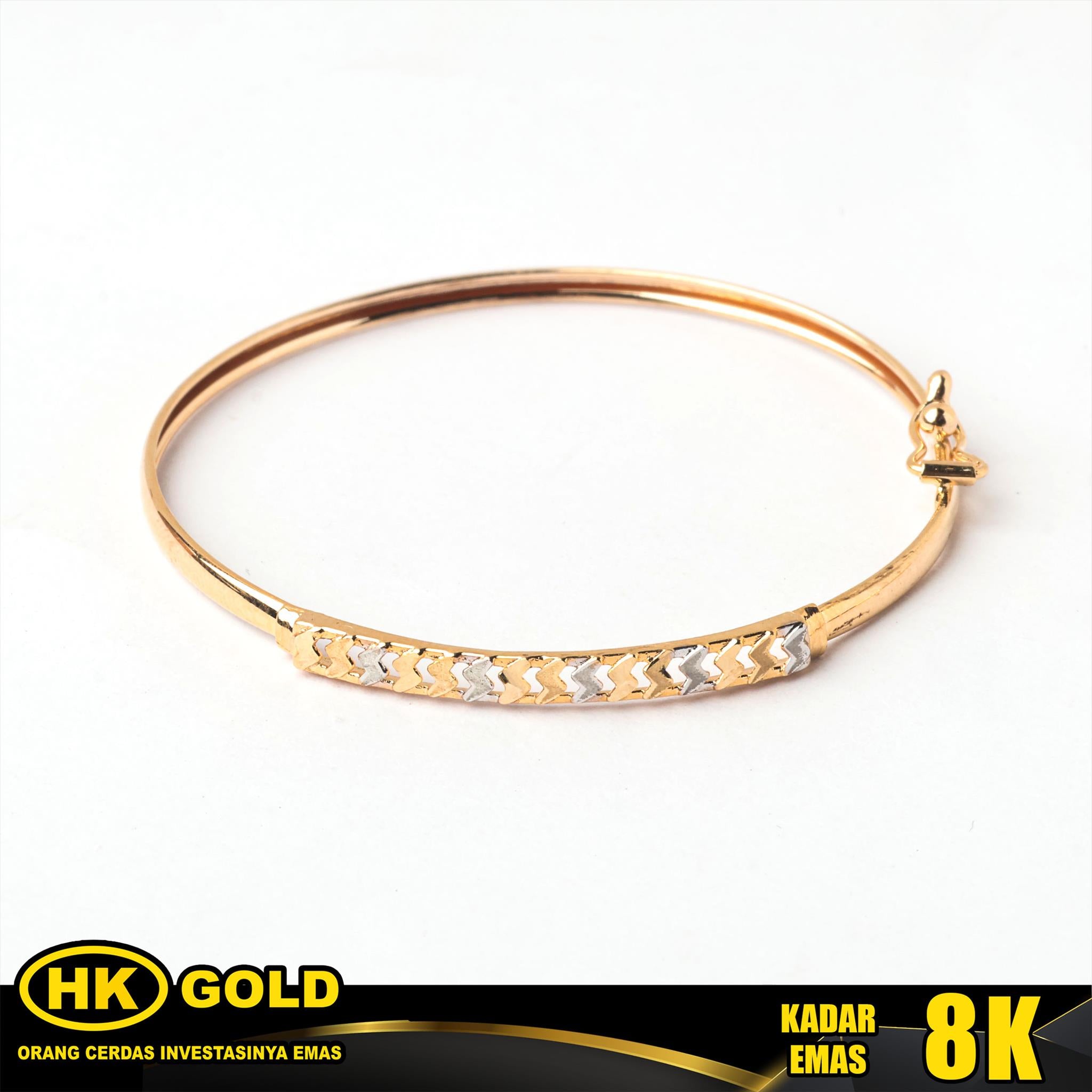 Gelang Emas 8K Bangle Anak Type 2414 HK GOLD