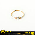 Cincin Emas 17K Wanita Type 1062 HK GOLD