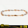 Gelang Emas 17K Bracelet Wanita Type 1297 HK GOLD