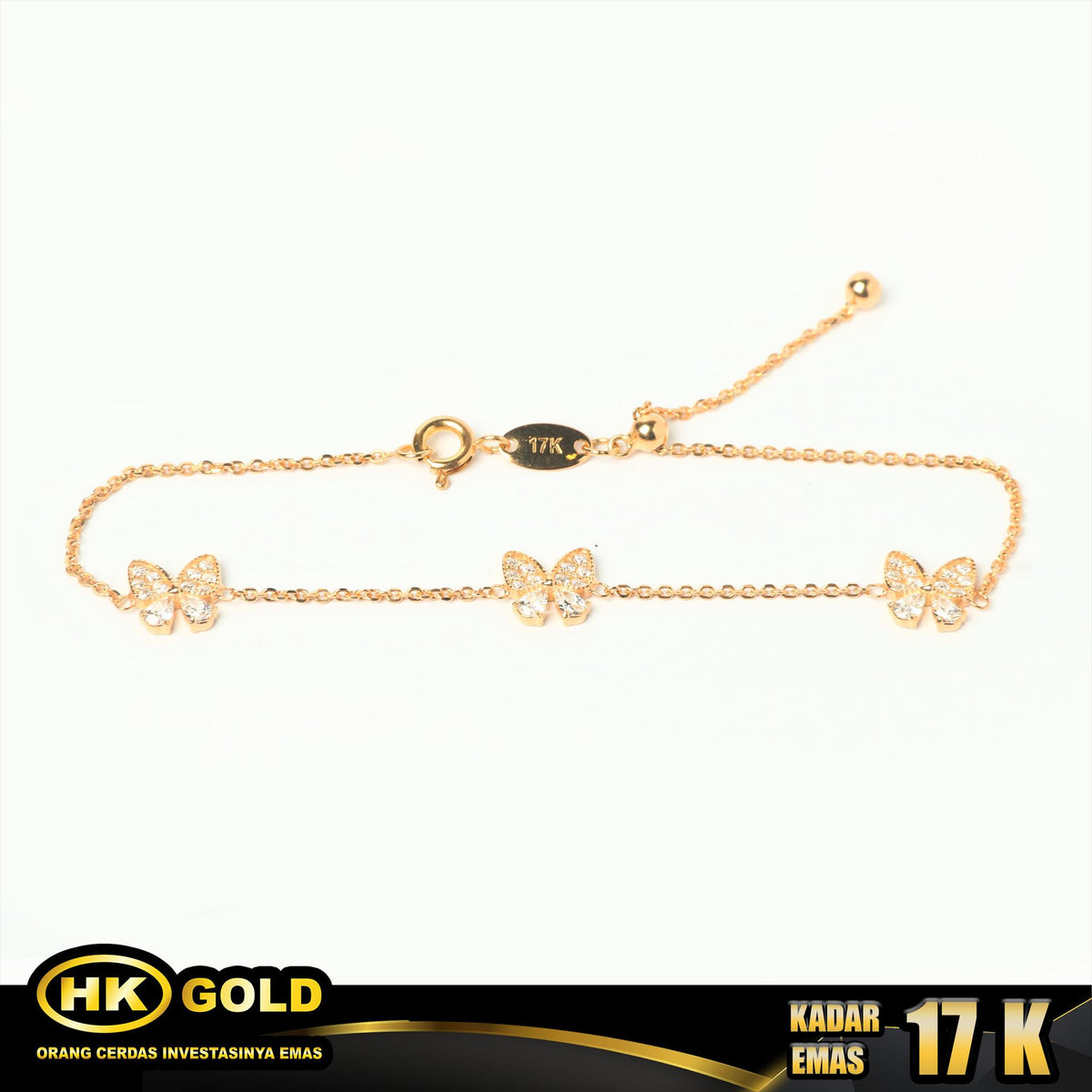 HK MUSTIKA - GELANG EMAS  17K - Type 827