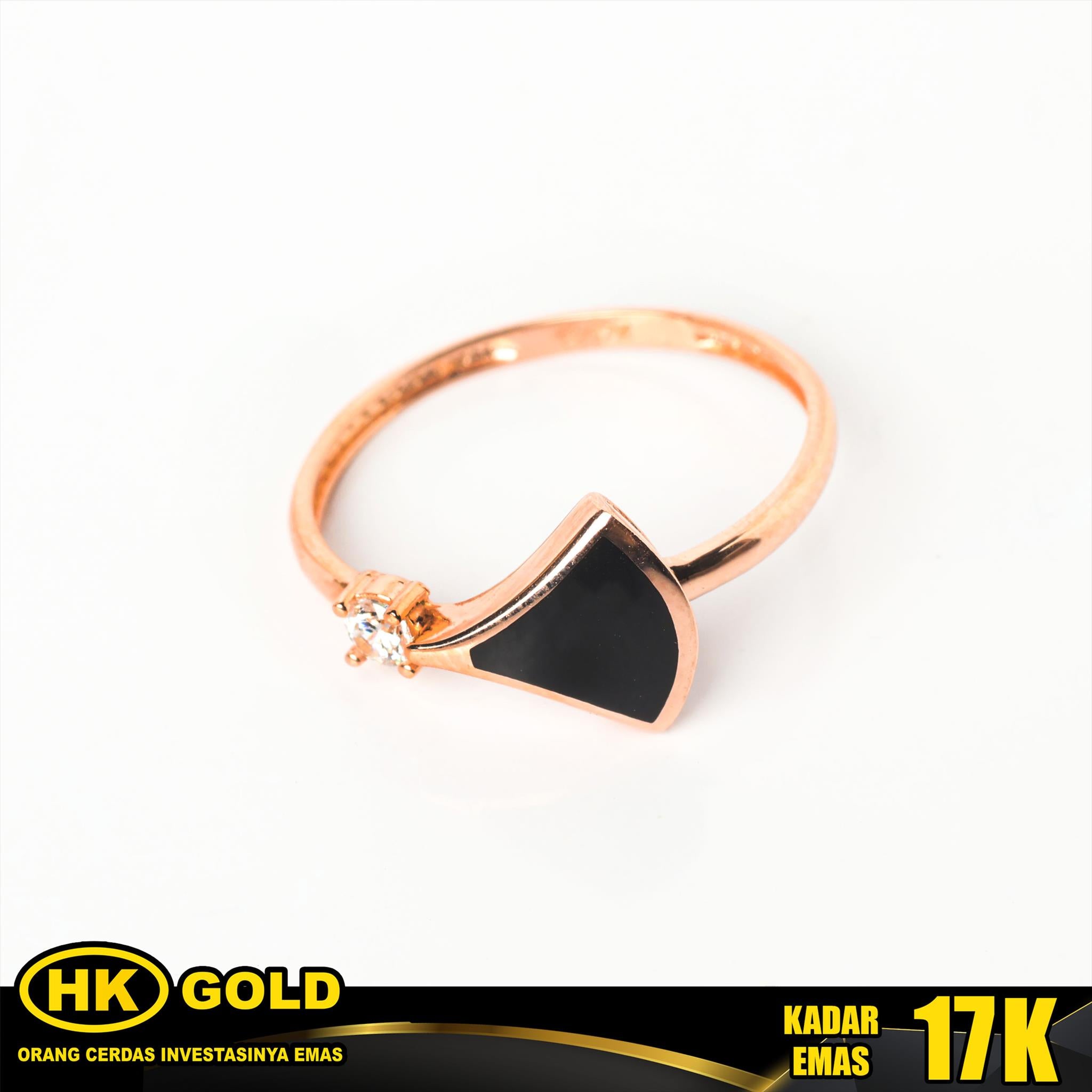 Cincin Emas 17K Wanita Type 1086 HK GOLD