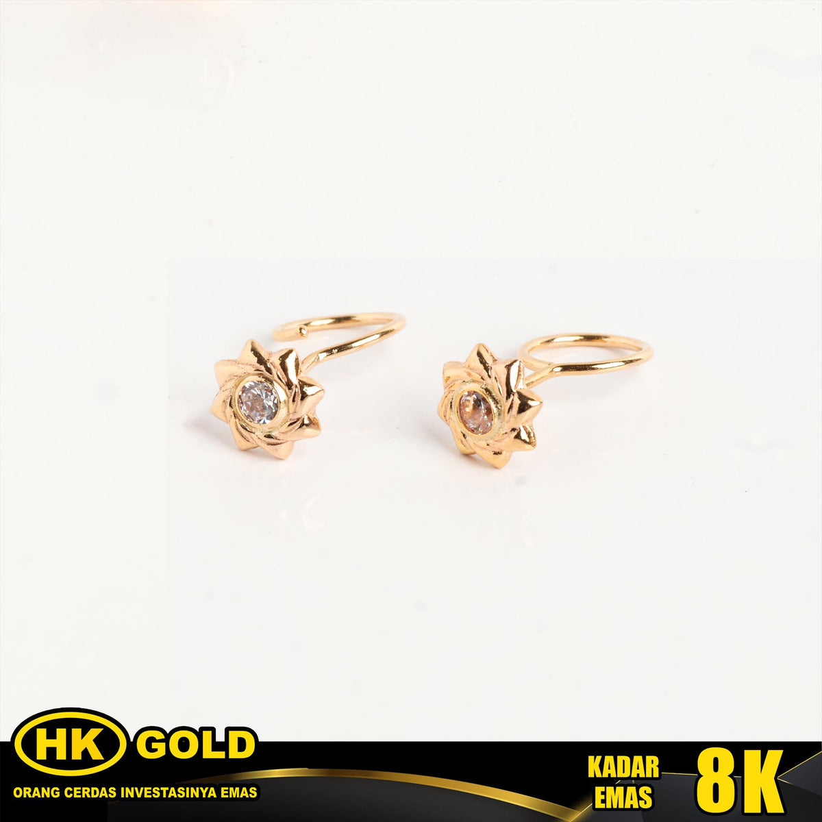 Giwang Emas 8K Tusuk Wanita Type 397 HK GOLD