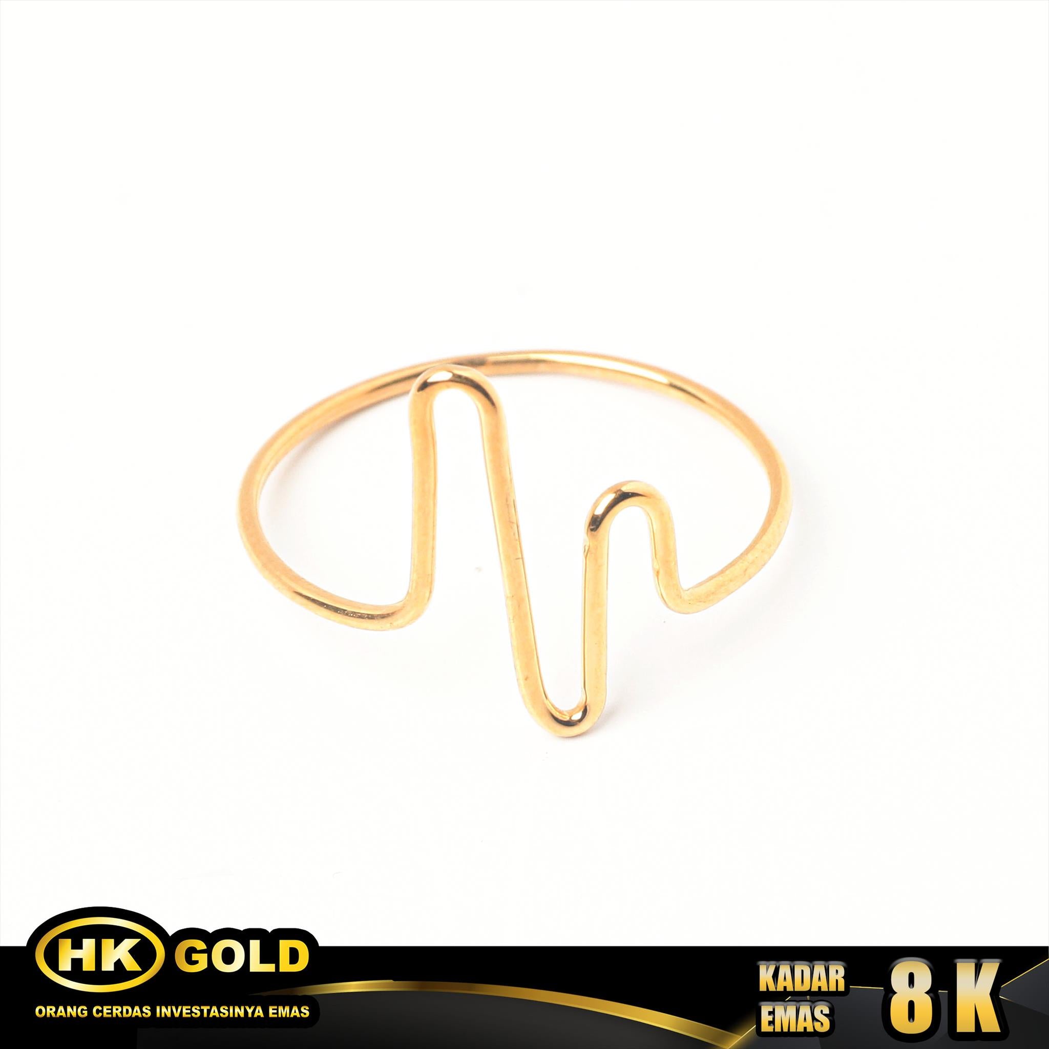 Cincin Emas 8K Type KAI Aira HK GOLD
