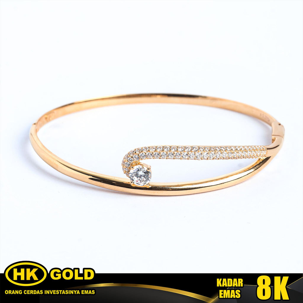 Gelang Emas 8K Bangle Wanita Type 2647 HK GOLD