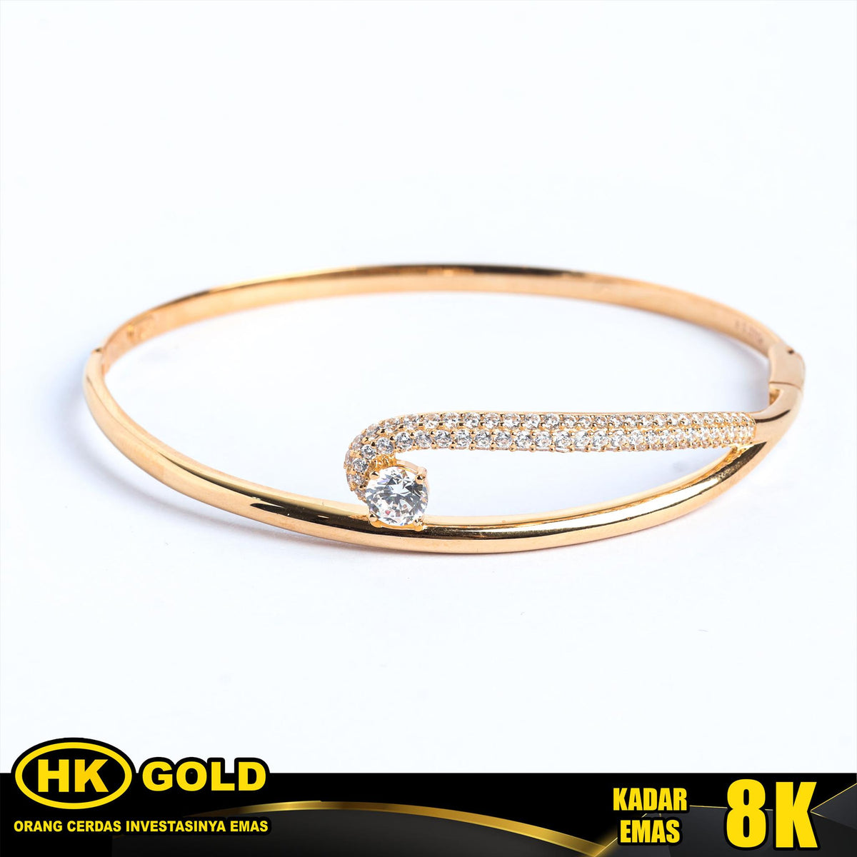 Gelang Emas 8K Bangle Wanita Type 2647 HK GOLD