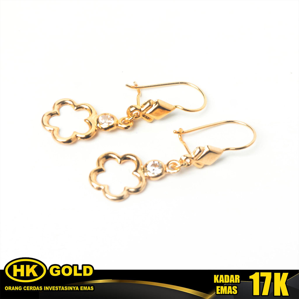 Anting Emas 17K Type 217 HK GOLD