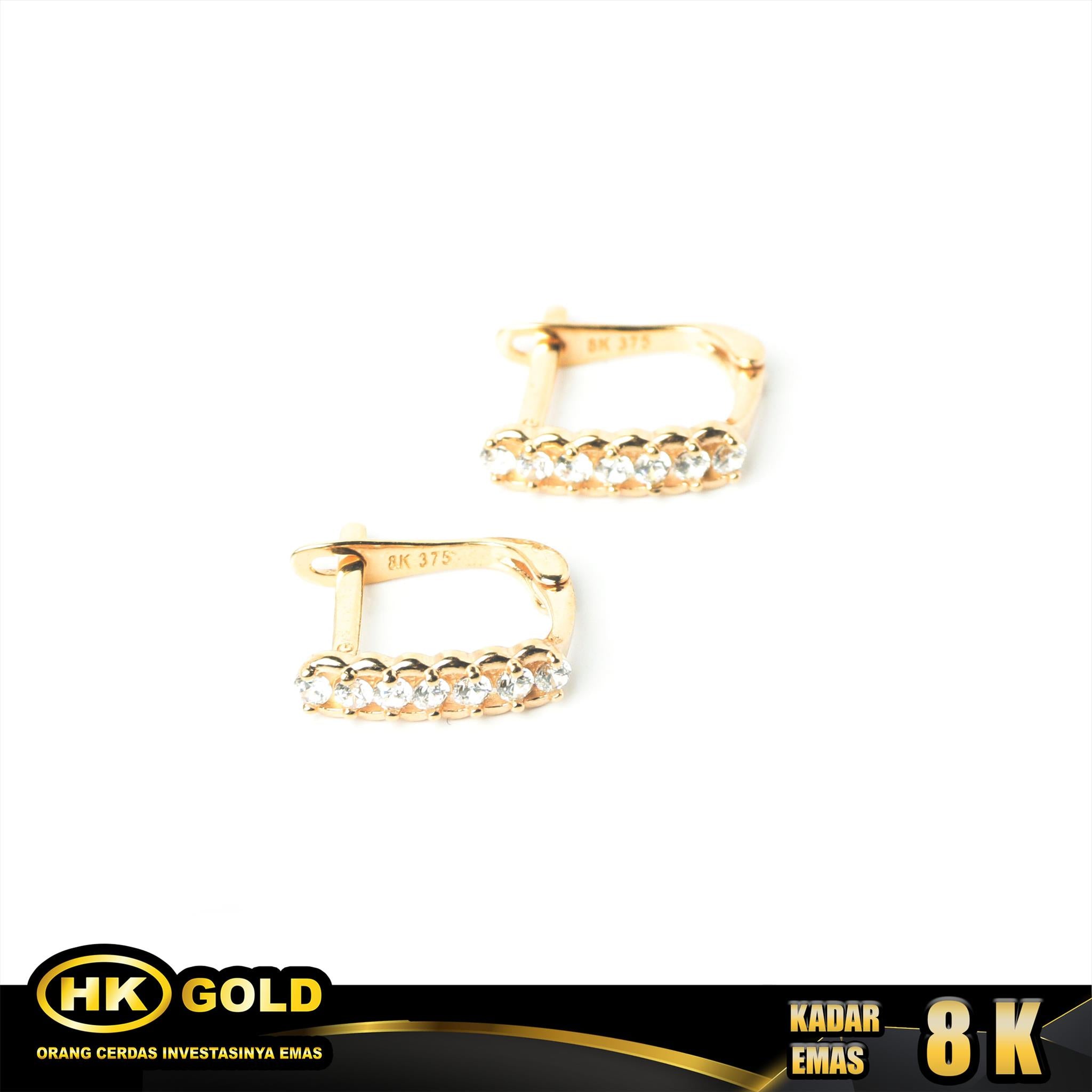 Anting Emas 8K Type 275 HK GOLD