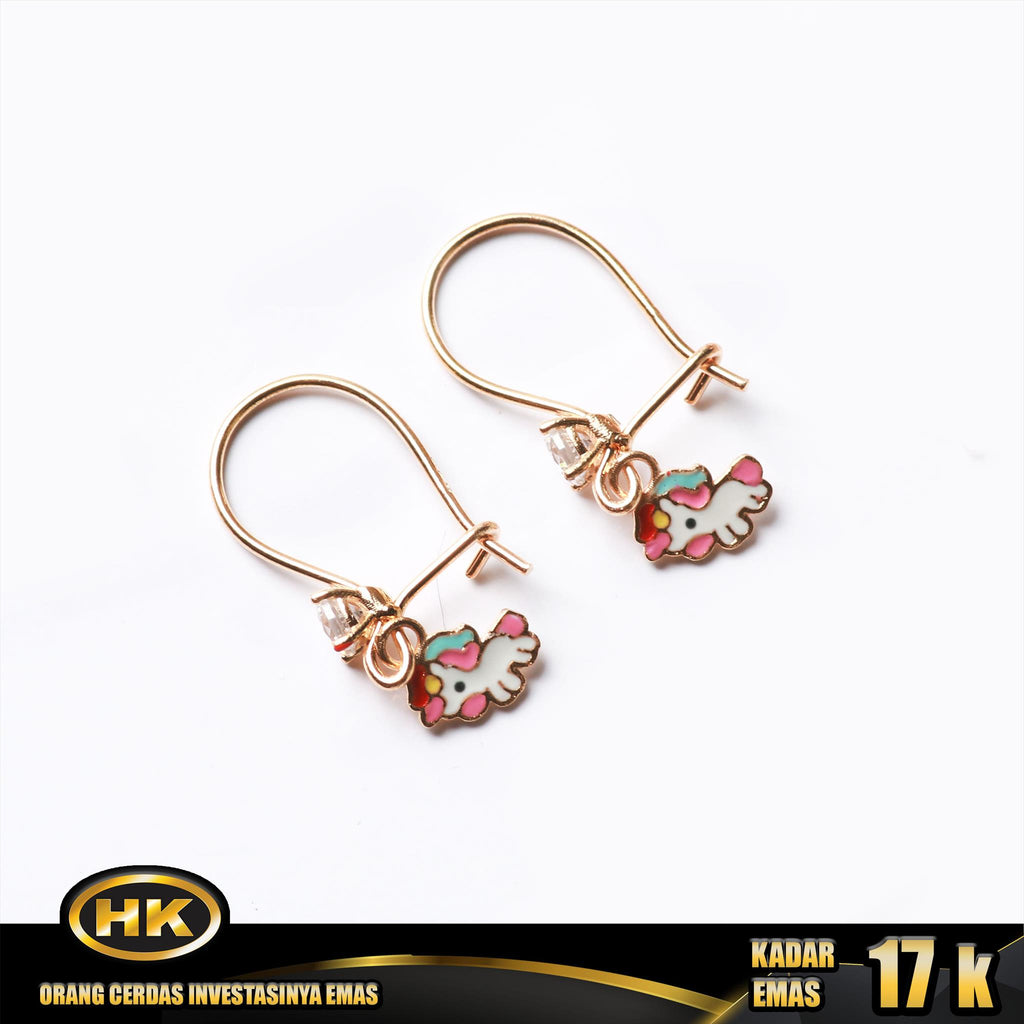HK Mustika Gold - Anting Emas 17K - Type 127 ANAK