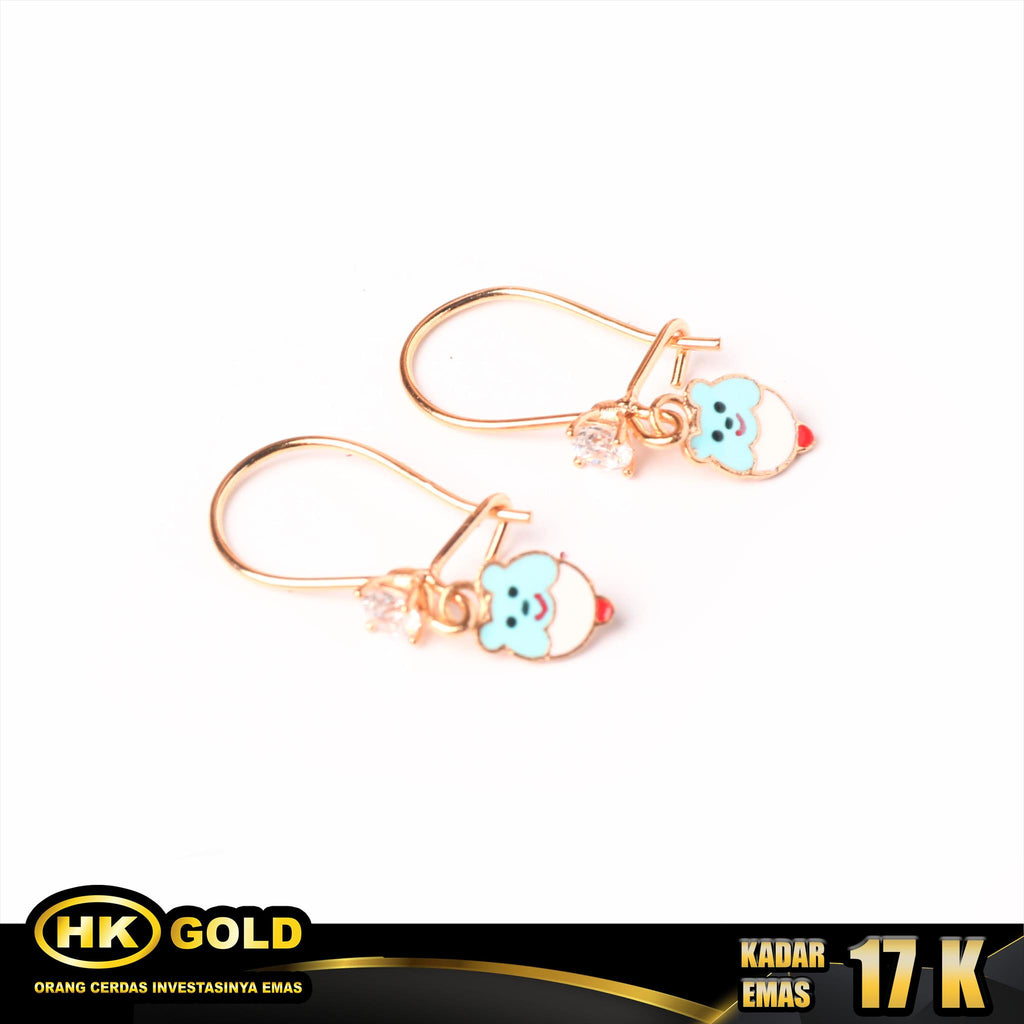 HK MUSTIKA GOLD - ANTING EMAS 17K - TYPE 165 ANAK