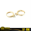 Anting Emas 8KJepit Wanita Type 341 HK GOLD