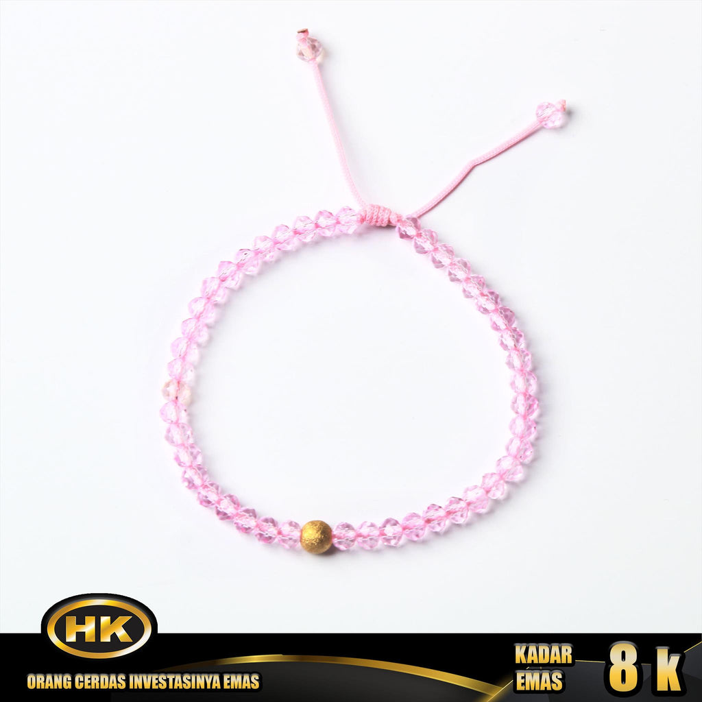 HK Mustika Gold - Gelang Emas  8K - Type 680 Godiva Glitter