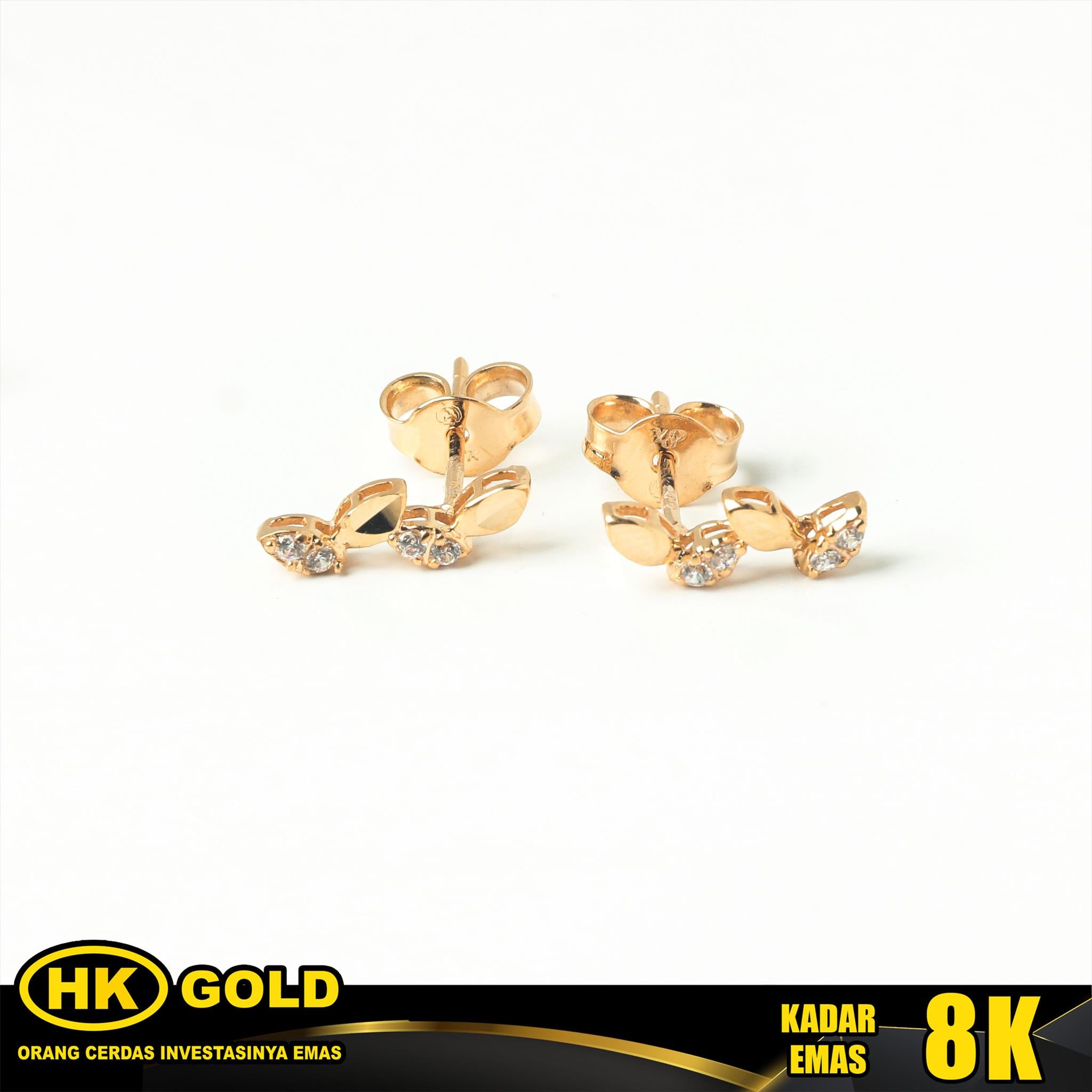 Giwang Emas 8K Tusuk Wanita Type 337 HK GOLD