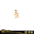 Liontin Emas 17K Type 191  Huruf 1 HK GOLD