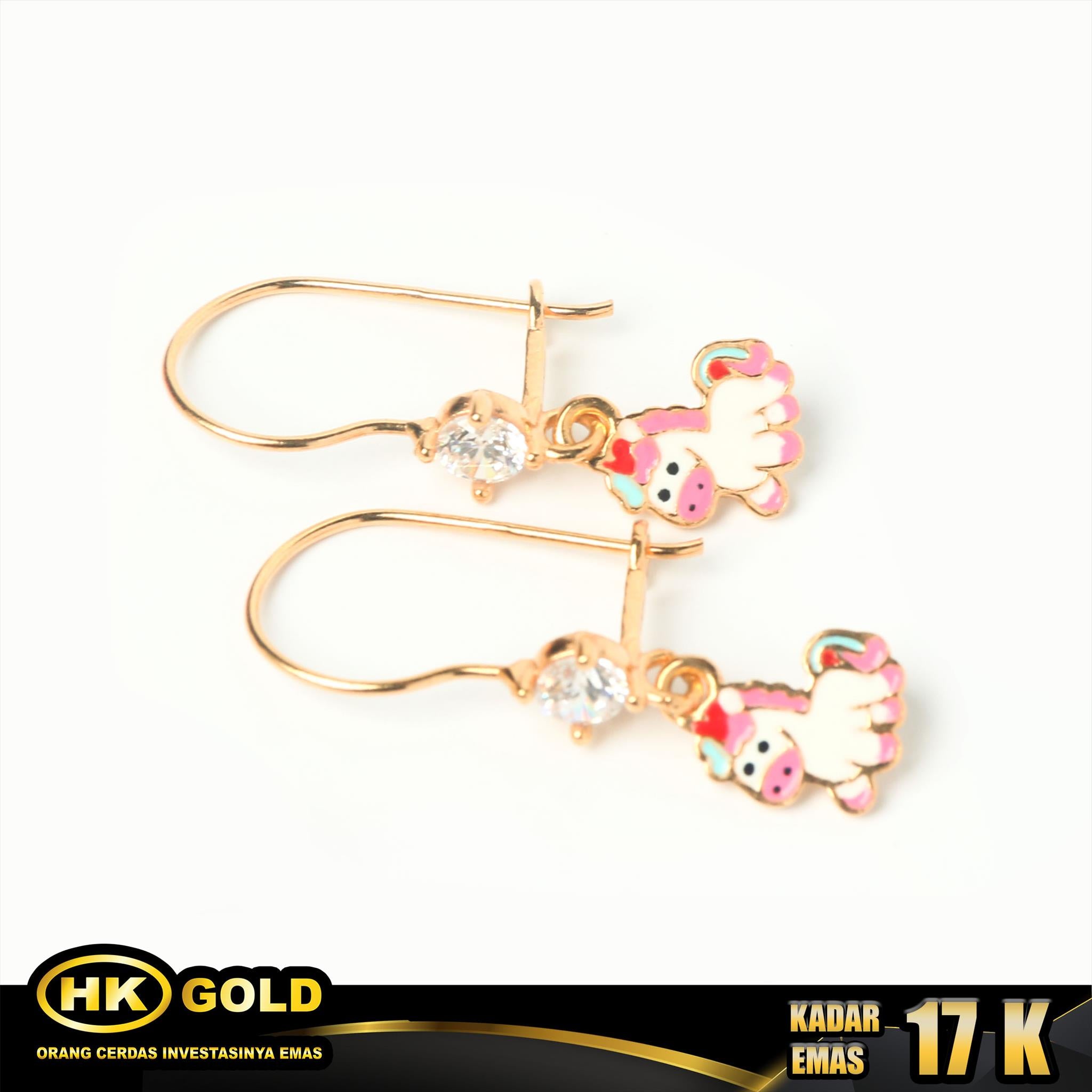 HK MUSTIKA - ANTING EMAS  17K - Type 152