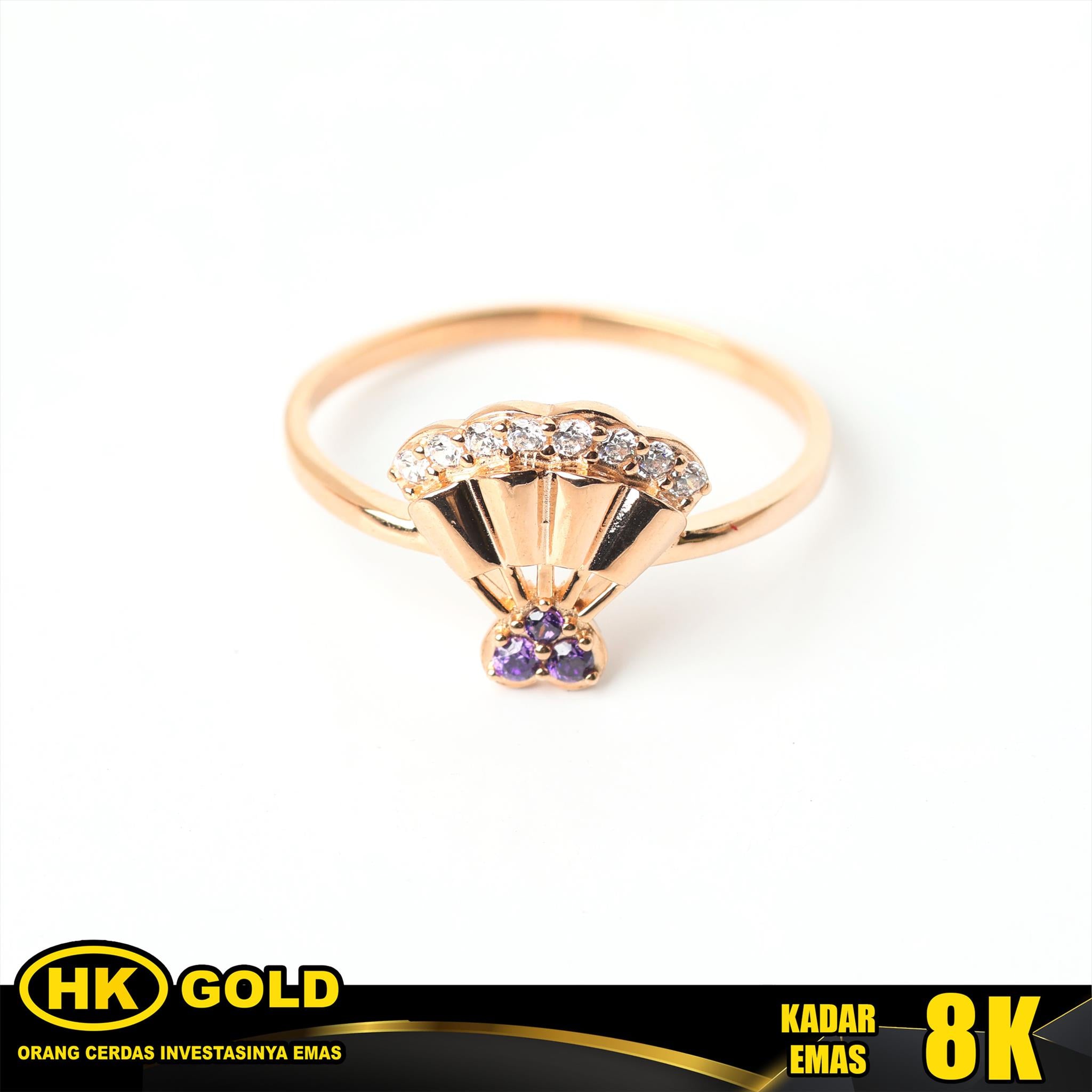 Cincin Emas 8K Wanita Type 1895 HK GOLD