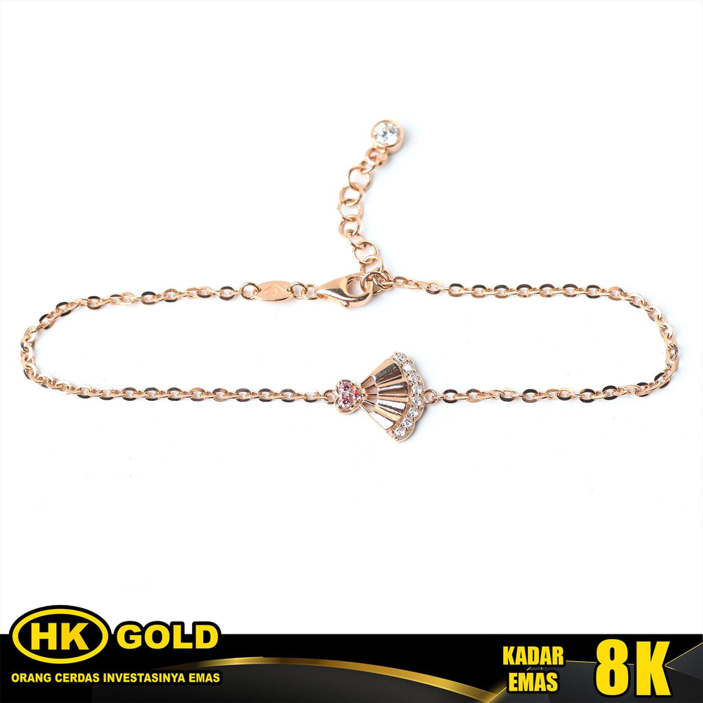 Gelang Emas 8K Bracelet Wanita Type 2416 HK GOLD