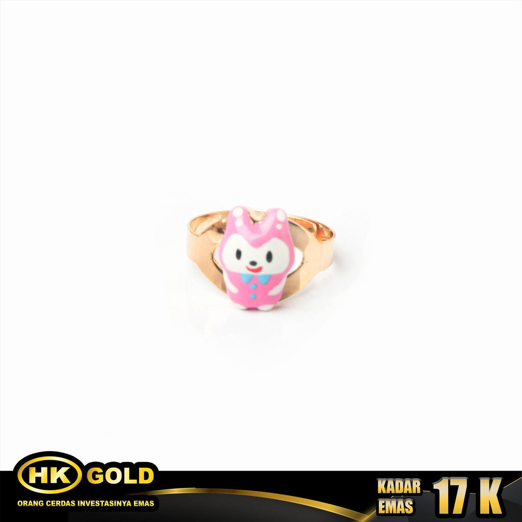 Cincin Emas 17K Type 895 Anak HK GOLD