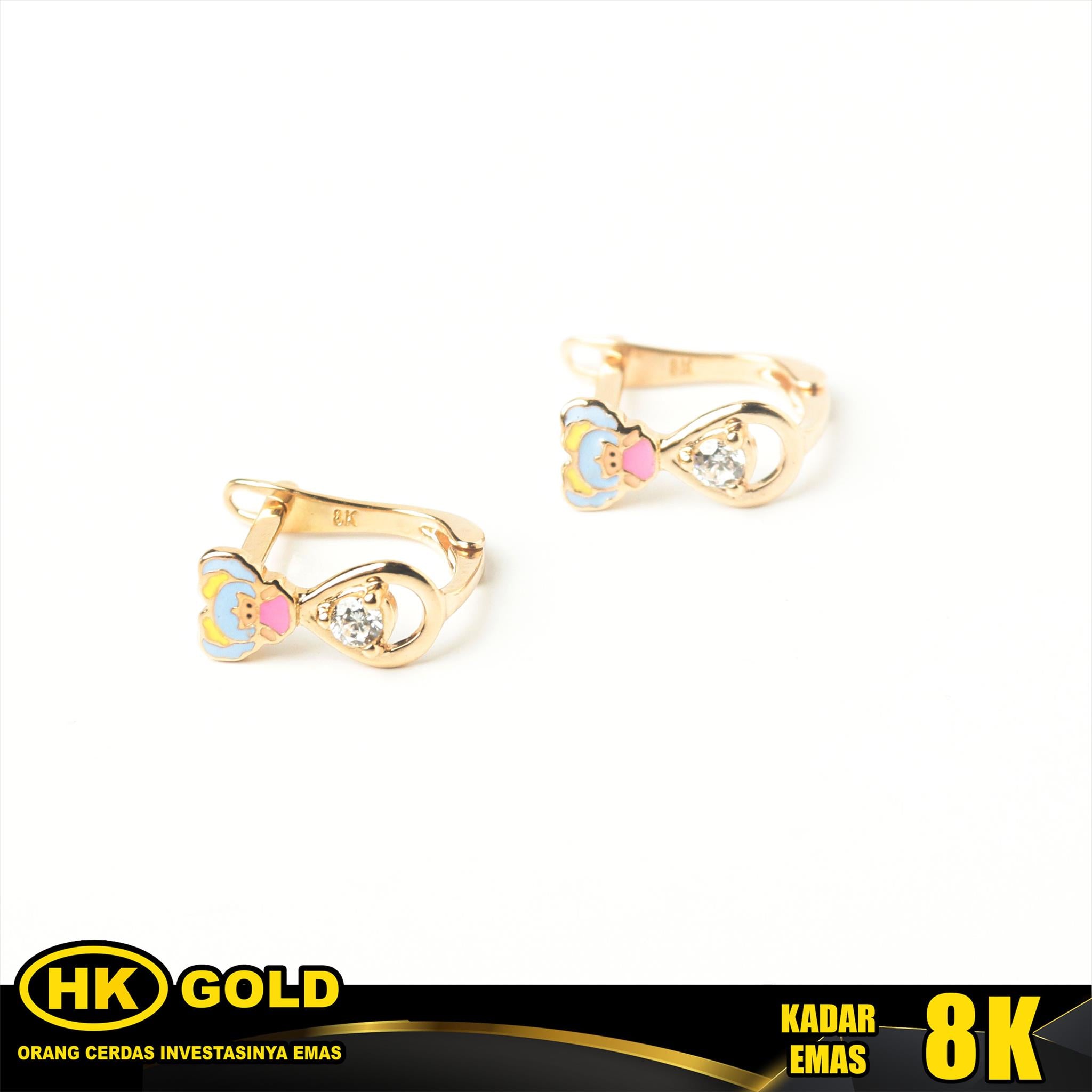 Anting Emas 8K Type 294 HK GOLD