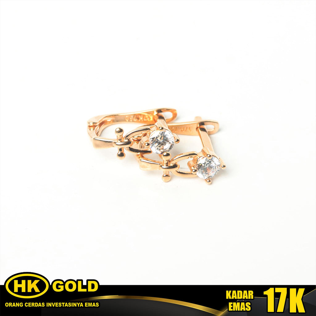 Anting Emas 17K Type 207 HK GOLD