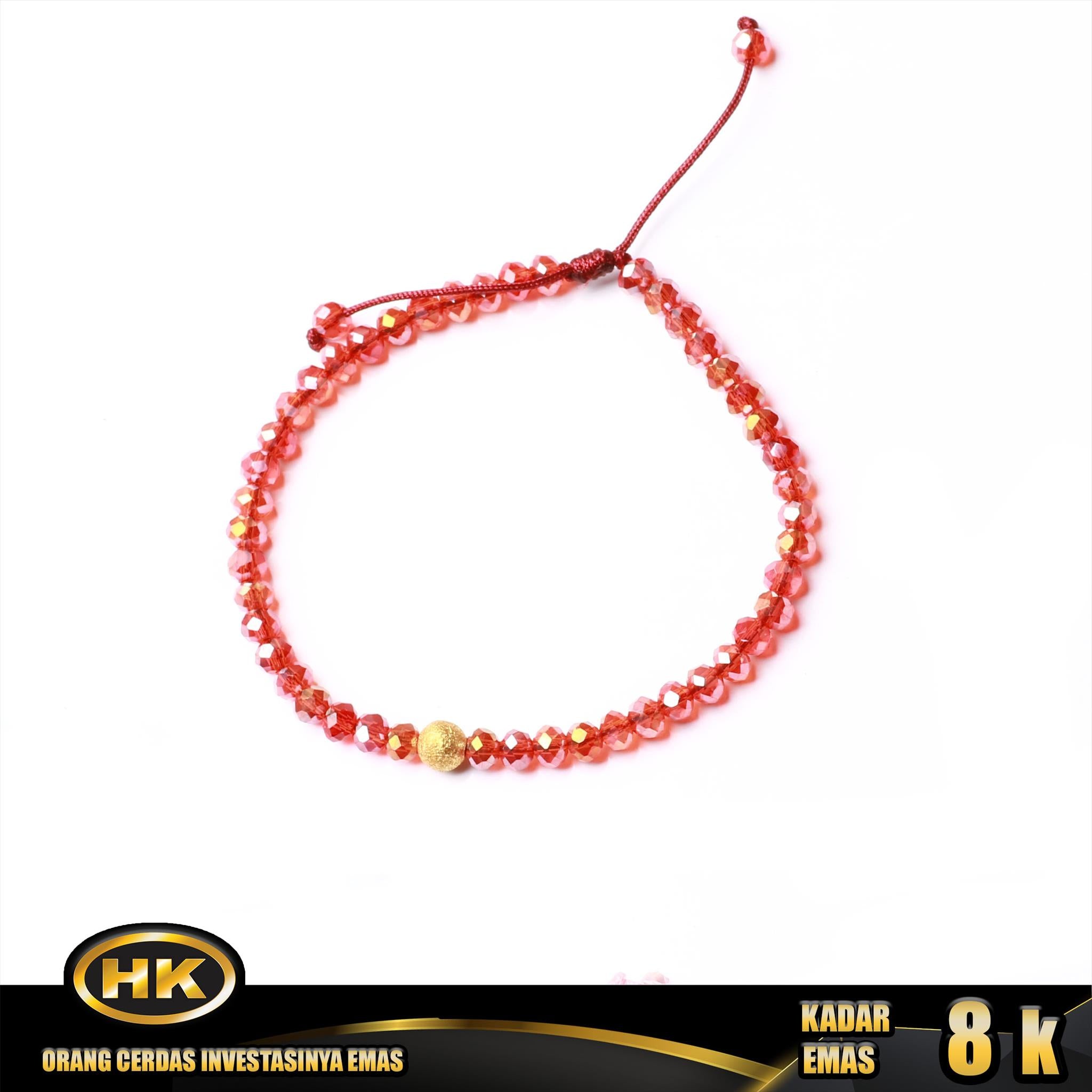 HK Mustika Gold - Gelang Emas  8K - Type 680 Godiva Glitter