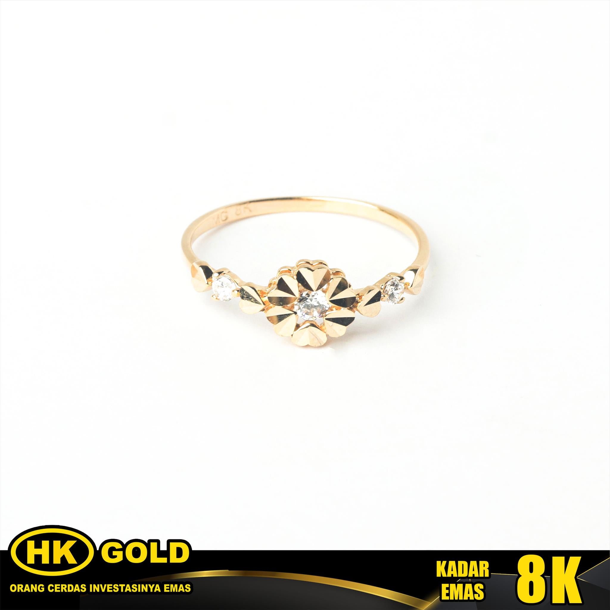 Cincin Emas 8K Wanita Type 1809 HK GOLD