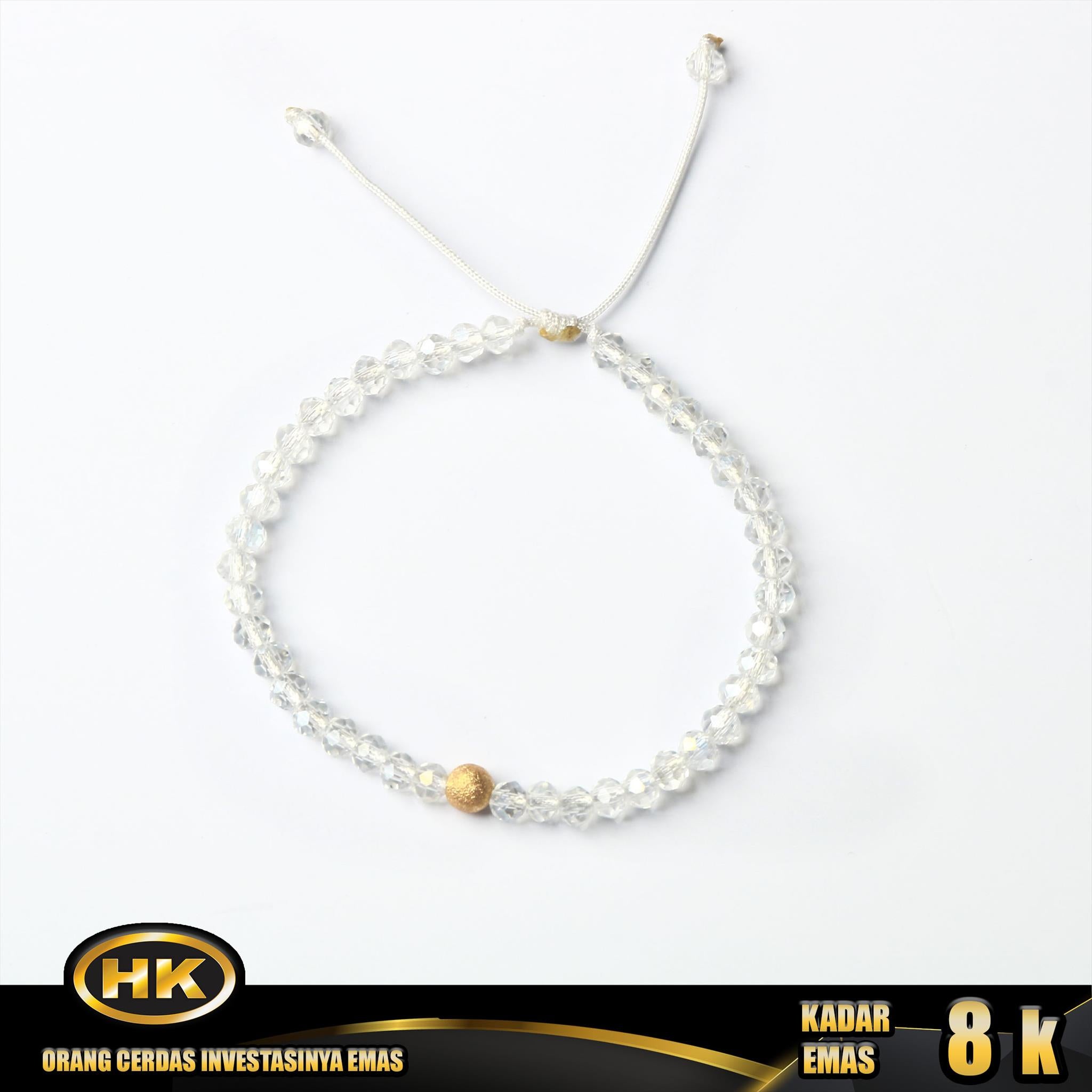 HK Mustika Gold - Gelang Emas  8K - Type 680 Godiva Glitter