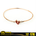 Gelang Emas 17K Bangle Wanita Type 1184 HK GOLD