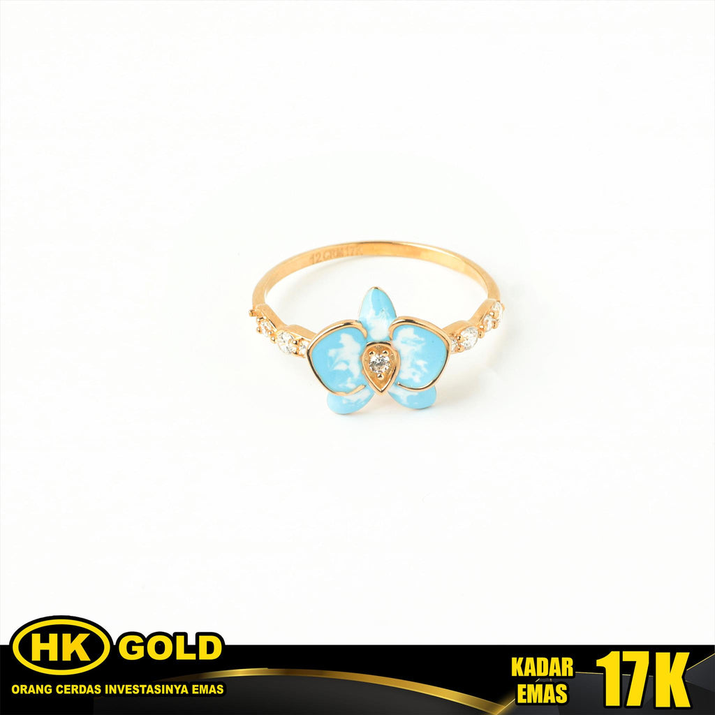 Cincin Emas 17K Wanita Type 1010 HK GOLD