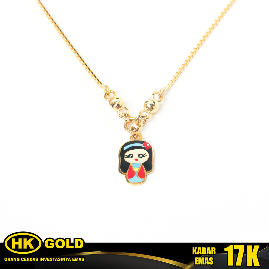 Kalung Emas 17K Type 617 Anak HK GOLD